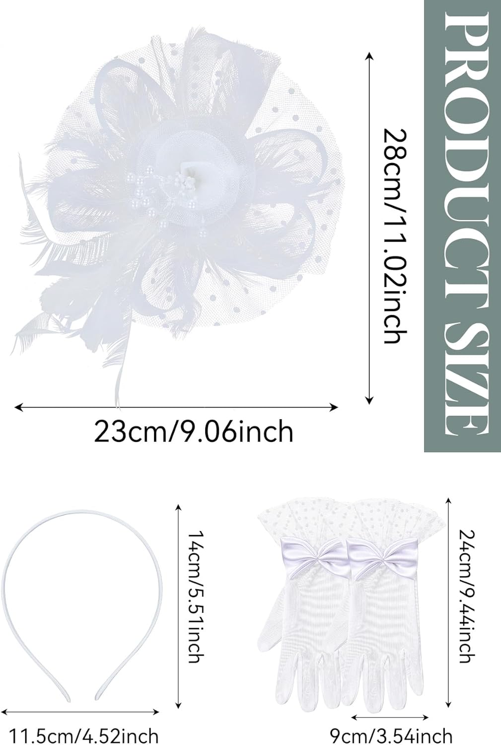 Zando Kentucky Fascinators Hats for Women Derby Tea Party Hat Flower Mesh Feathers Headband Headwear Hair Clip Girls - Image 6