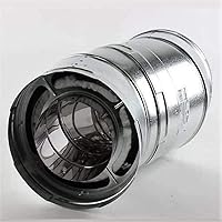 Vista 3 de DuraVent DuraPlus - Kit de codo giratorio de acero inoxidable de 30 grados para ventilación de estufa de leña, 6 pulgadas