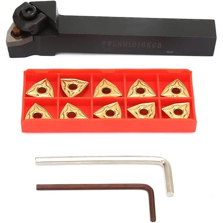 Kit 21 Pezzi Utensili Tornio In Carburo Con Inserti E Chiavi - Per Lavorazione Metalli E Legno - Foto 5