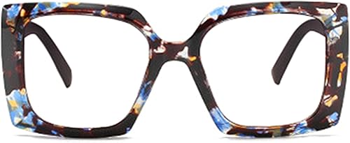 Miniatura 2 de bullabulling Lentes de lectura cuadrados retro con bloqueo de luz azul para mujeres y hombres, de gran tamaño, antirreflejos, lentes UV