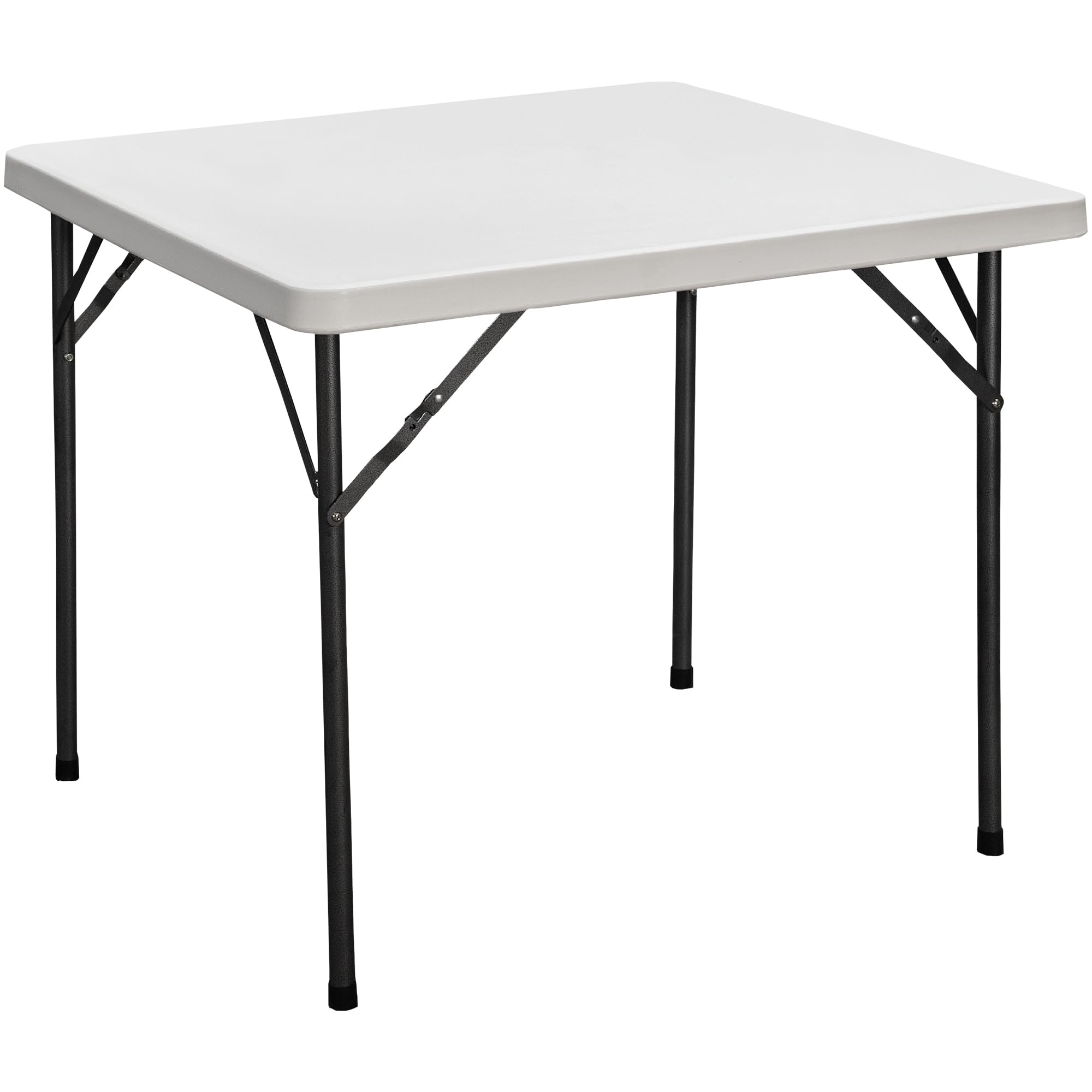 Cofan Mesa Plegable Cuadrada de Camping | Color: Blanco | Peso máximo: 120 kg | Adecuado para 6 Personas | Medidas: 88 x 88 x 74 cm