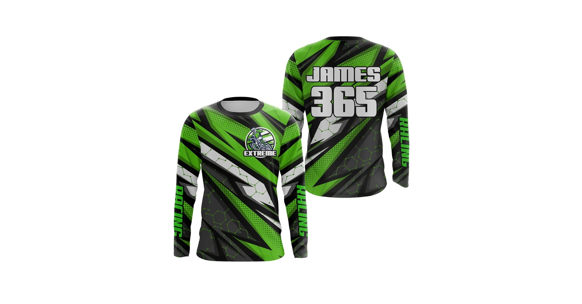Amazon.com: PIONAMZIOZ Custom Logo Motocross Jersey Kid Men