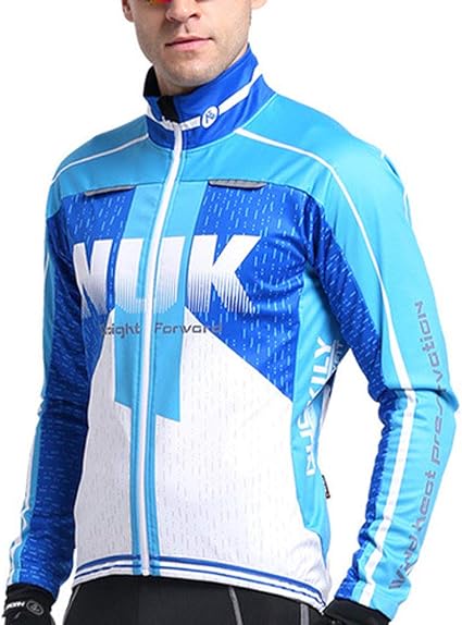 Huanxin Giacca da Ciclismo da Uomo Ultralight Impermeabile Antivento  Addensare Warm Bicicletta da Corsa Che Corre Rivestimento Suits,Blu,XL :  Amazon.it: Abbigliamento