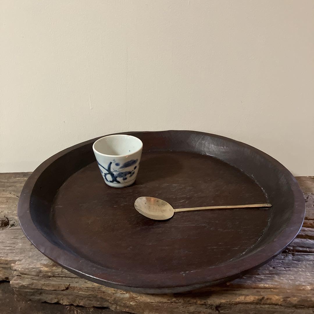 Amazon.co.jp: 済州盆 李朝木工.韓国骨董.アンティーク.骨董.酒器盆 