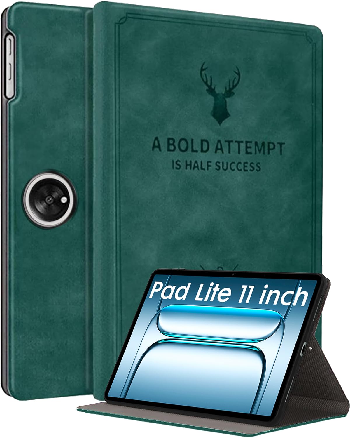 Robustrion Cover for OnePlus Pad Lite 11 inch Cover Case, Deer Flip Cover Case for OnePlus Pad Lite Tablet Cover 11" - Dark Green-image-46