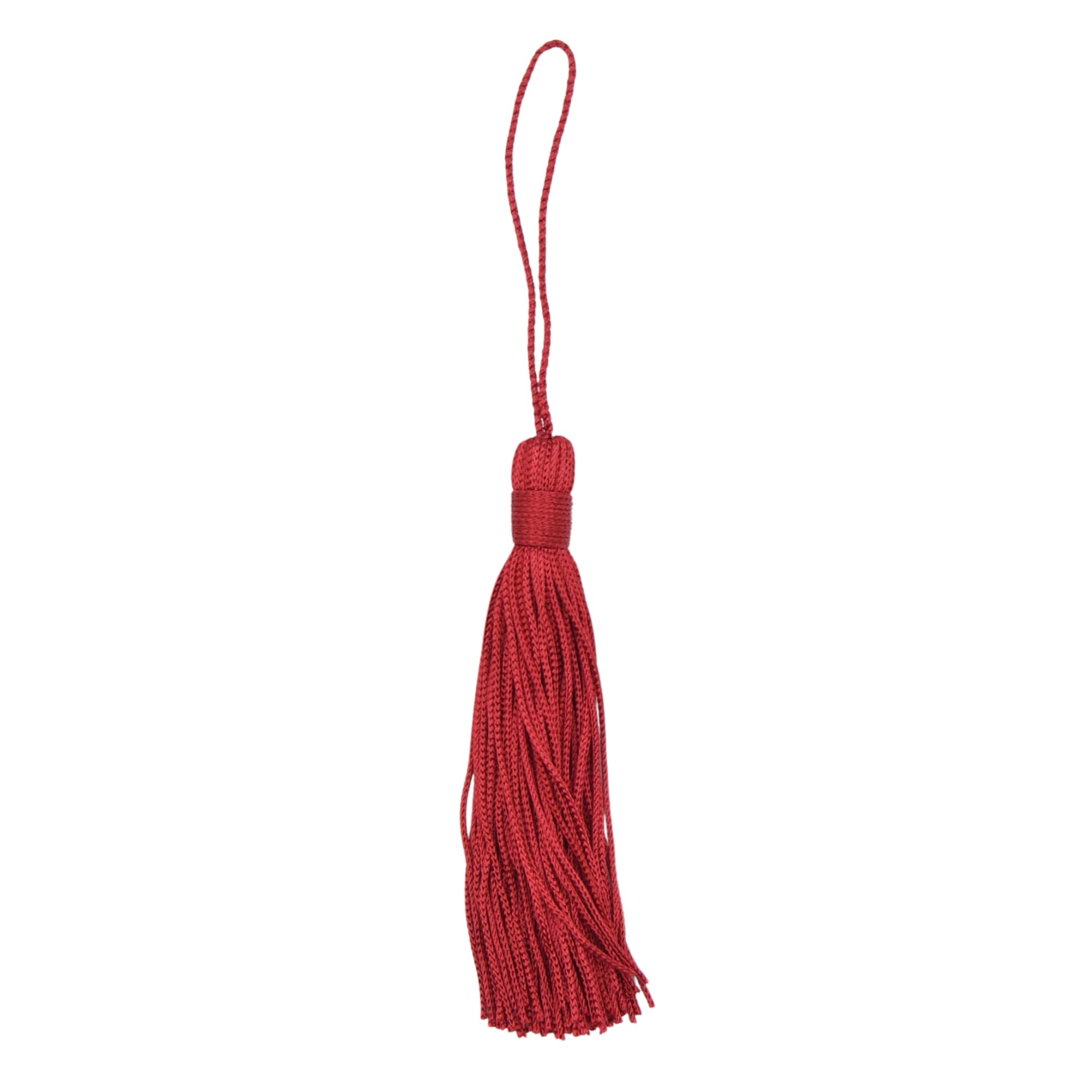celloexpress Key Tassels 100mm/10cm - Curtains, Bookmarks, Gifting, Crafts (Red 6306, Pack of 5) โ image 1