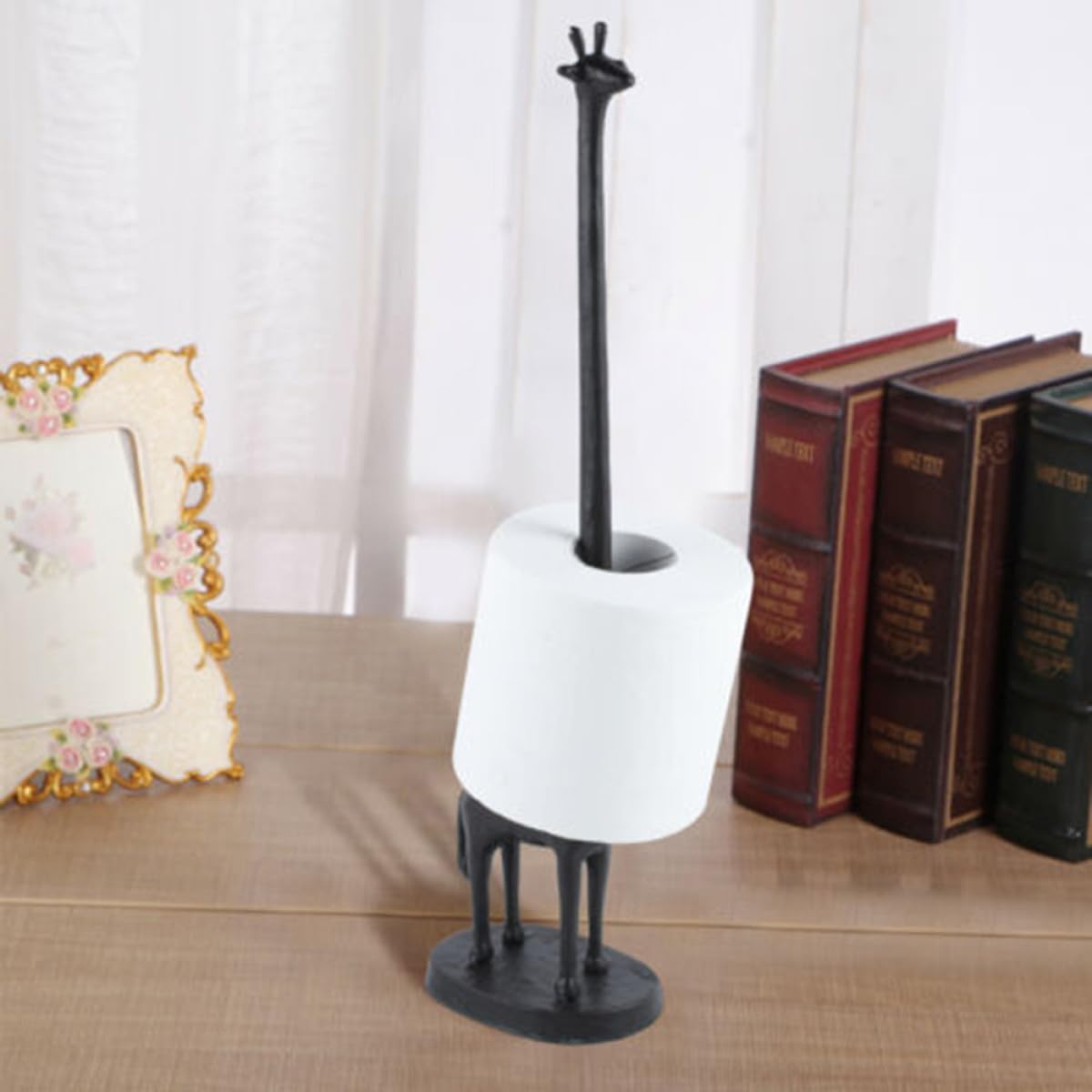 Giraffen Taschentuchhalter aus Eisen Vintage Metallornament mit Bruchfestem Design Kreatives Giraffendekor für Wohnzimmer und Büro