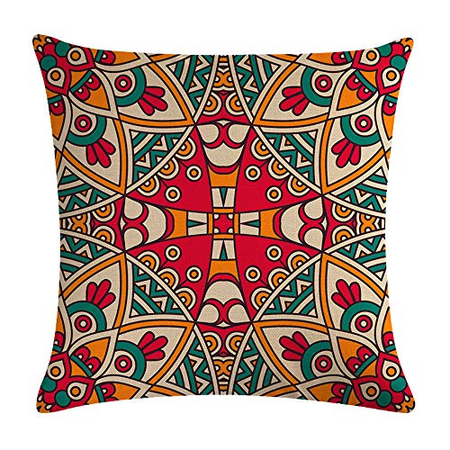 Hodeacc 6 Stück Moderne Mandala Kissenbezüge, Bohemian Throw Kissenbezüge Hippie Kissenbezüge für Sofa Couch Bed Chair… – Bild 8