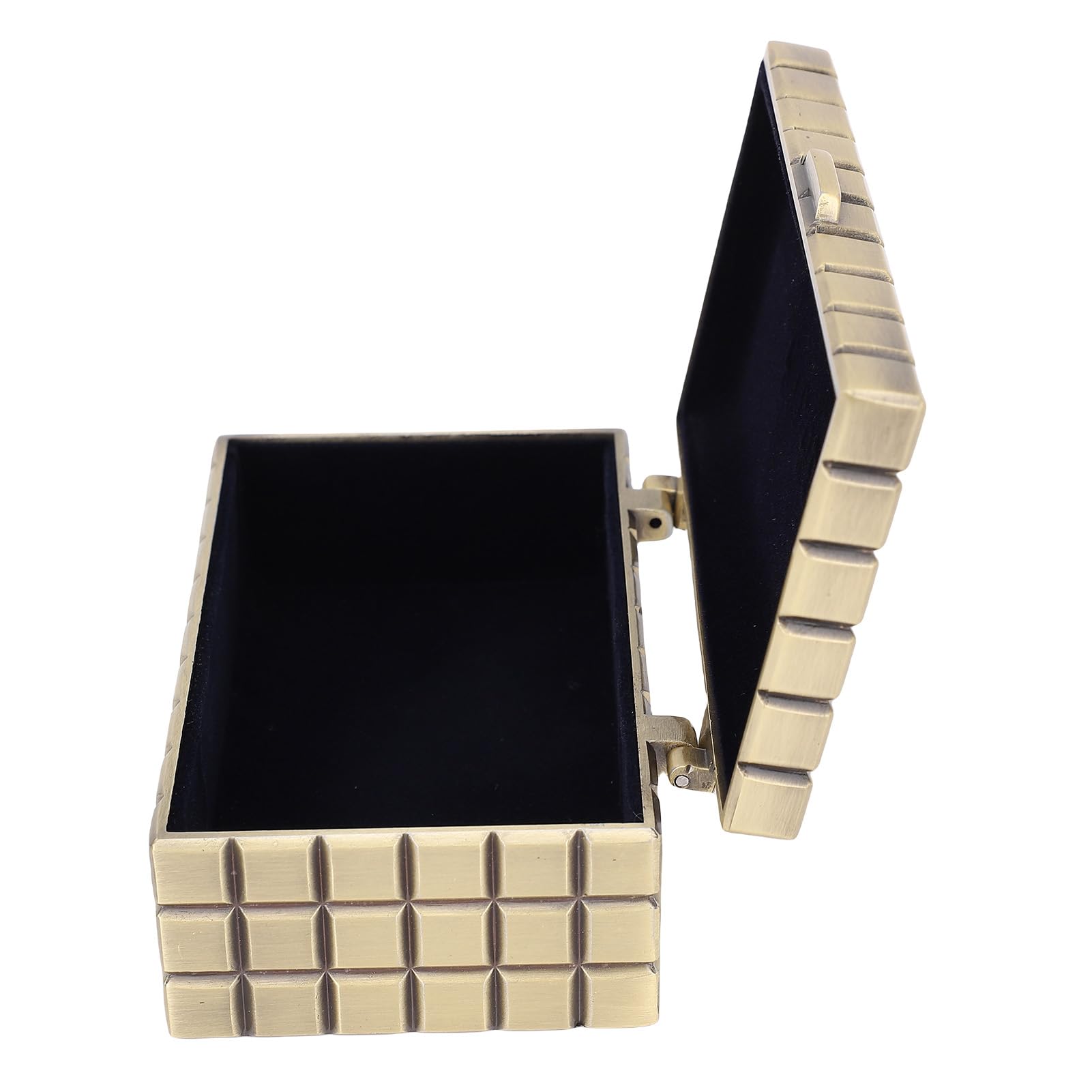 mingzhe Rectangular Jewelry Organizer Vintage Metal Box for Rings and
