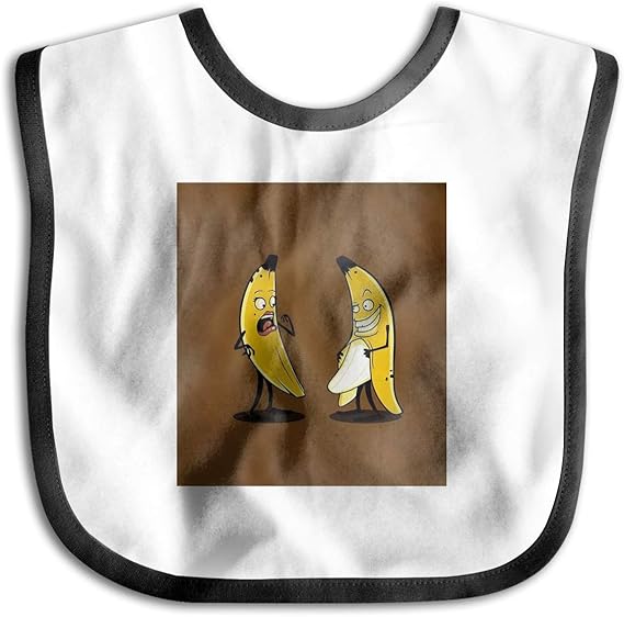 Amazon Co Jp おもしろバナナ よだれかけ ベビー ビブ 食事 エプロン スタイ 柔らかい 防水 赤ちゃん 出産のお祝いギフト ファッション