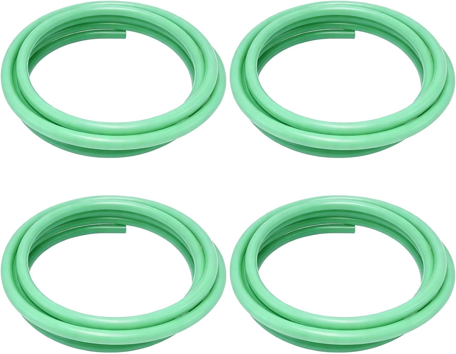 4 Pcs 78.7 in Flexible Pipe, Green PVC Tubing with Aluminum, Bendable Tube Rods, Floral Wire for DIY Crafts, Balloon Arches, Wedding and Party Decoration