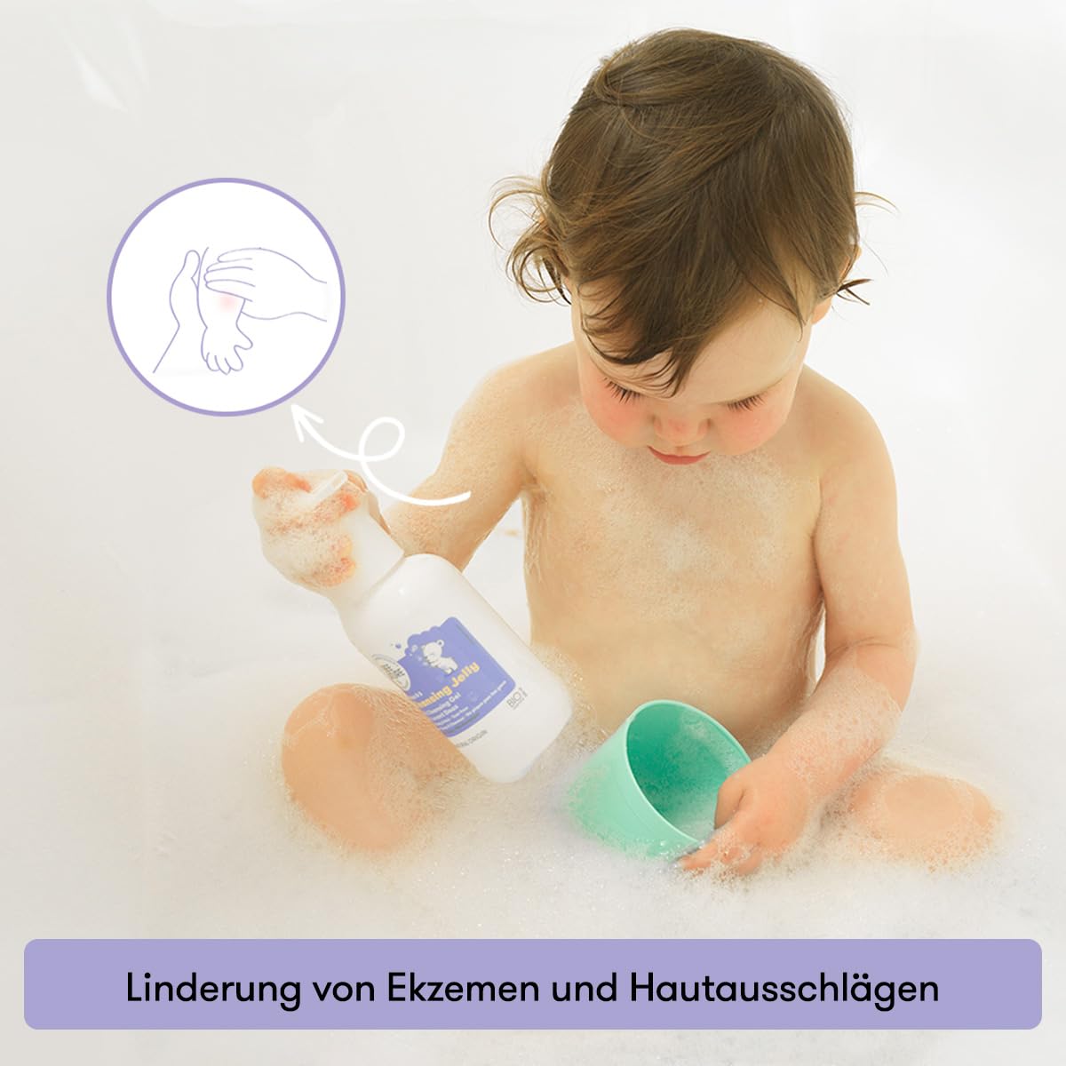 Bee Nature - 2 in 1 - Baby Duschgel - Bio-Honig - Lindert Hautausschlag - Reinigt und Spendet Feuchtigkeit - Tränenfrei - Geeignet für Neugeborene mit Trockener, Empfindlicher Haut - 500ml