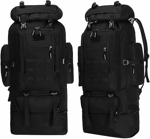 Goaste Mochila táctica militar Molle de 100 L, mochila táctica militar impermeable, mochila de viaje grande, bolsa deportiva de supervivencia