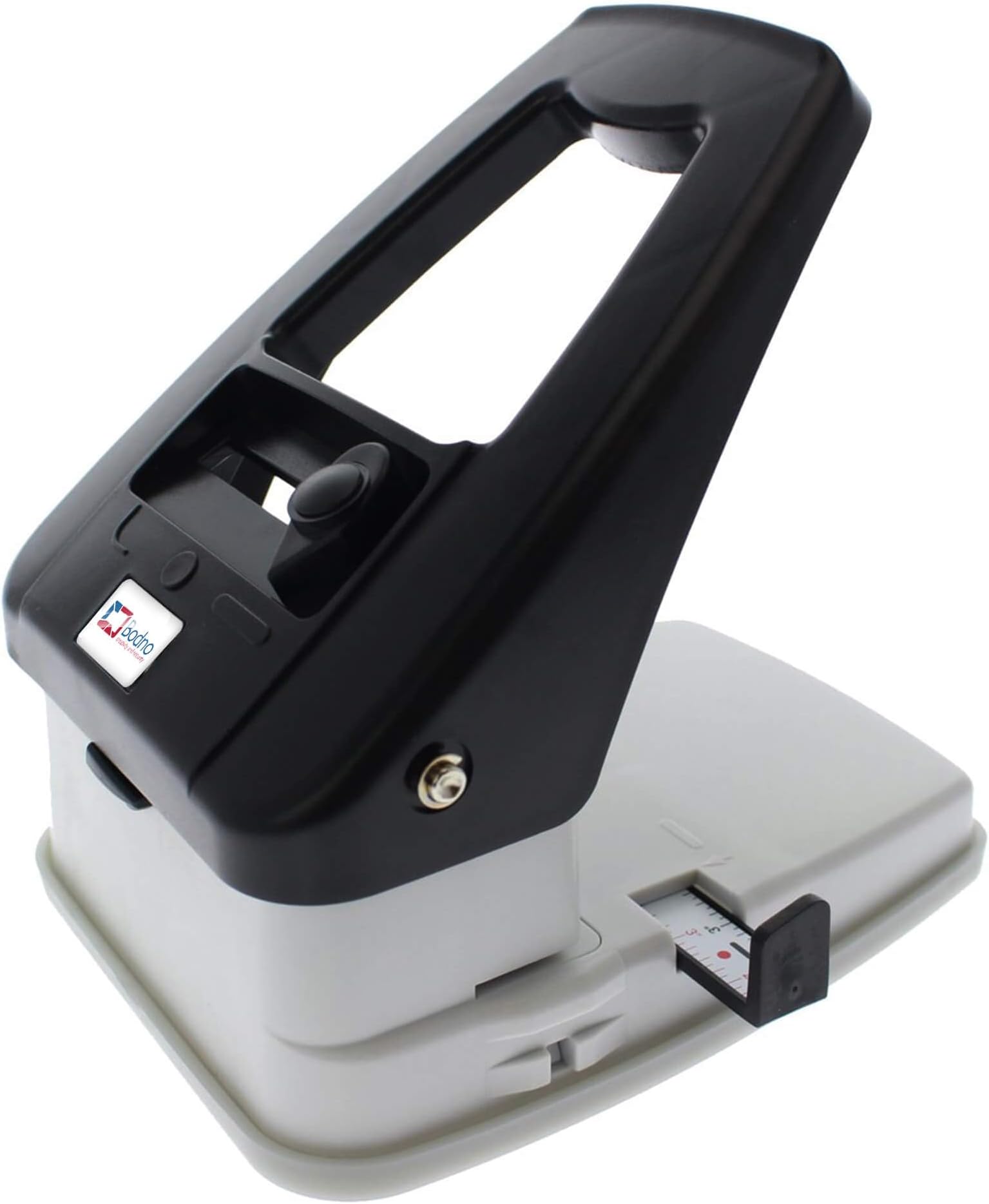 3-in-1 ID Badge Slot Punch for ID Cards (Works with All PVC Cards and ID Card Printers) (Black, 3 in One)