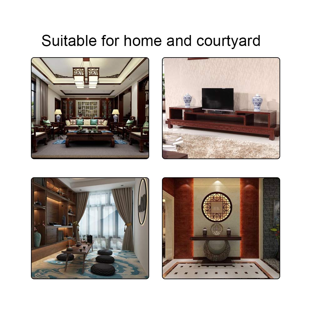 Tabletop Water Fountain, Crystal Ball Flowing Makes Wealth Small Waterfall with Glass Ornament Resin Landscape Deco ion Lights Model: 9120 US Regulation 110V LED Light Decor for Home Courtyard(2#)