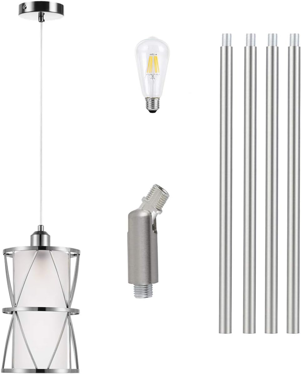 SHENGQINGTOPModern Brushed Nickel Pendant Light Set