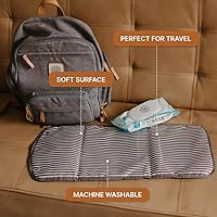 Vista 5 de Parker Baby Portable Changing Pad for Diapers Large & Travel-Friendly Baby Diapers Changing Pad Leak Free & Washable Foldable Diaper Mat for