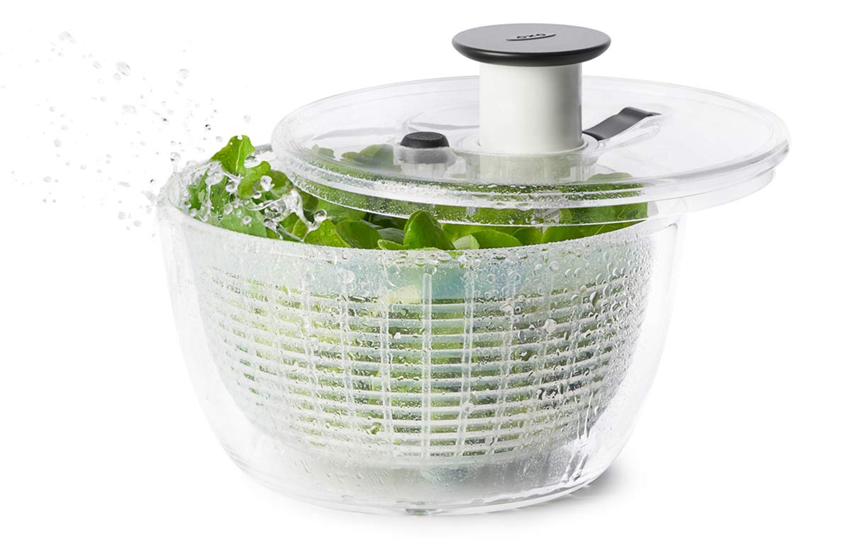 OXO オクソー サラダスピナー 野菜水切り器 小 丸型 2~3人分 一人暮らし…