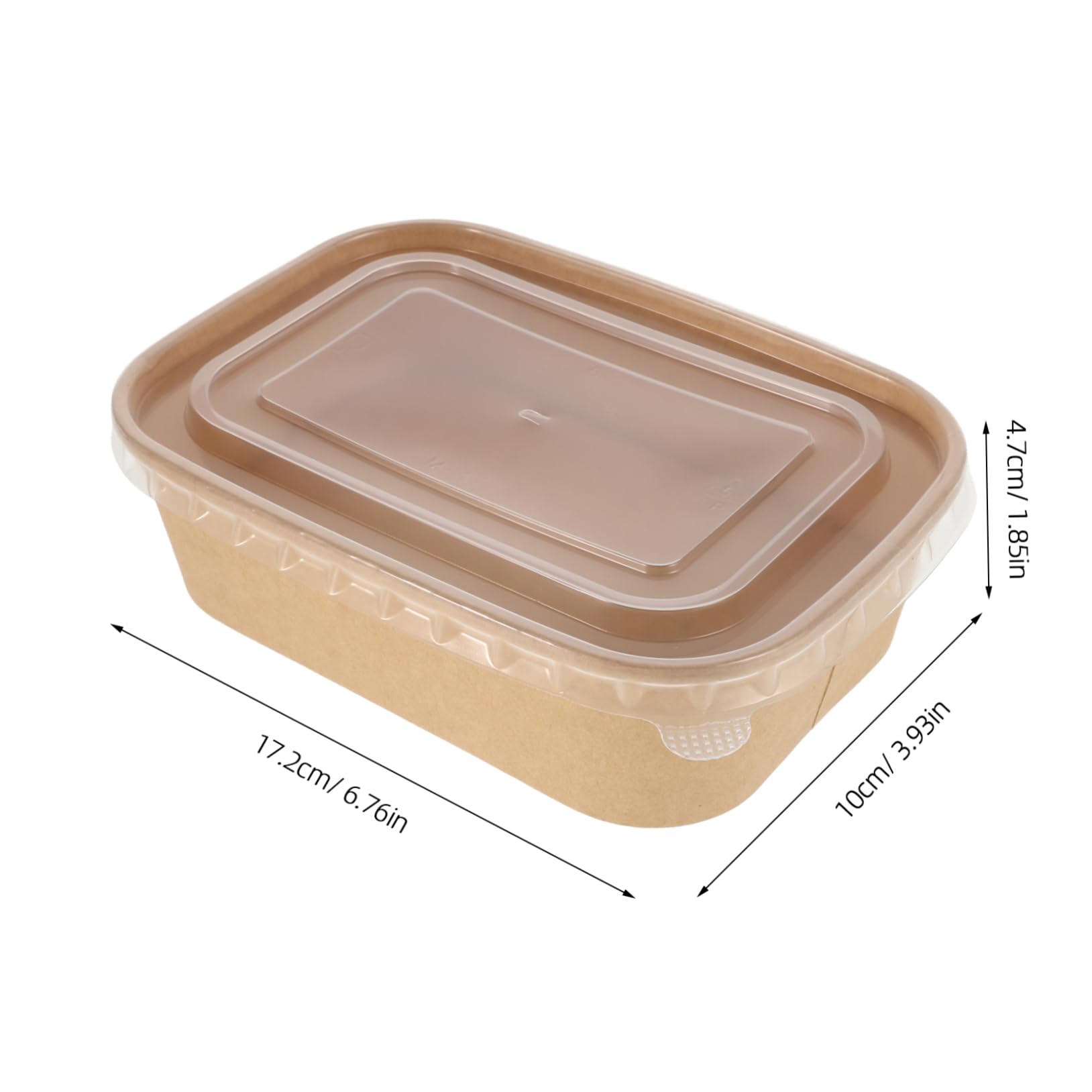 ibasenice Portable Lunch Containers for Hot Food Hamburger Paper Box Takeout Boxes Food Service Disposables Utensils