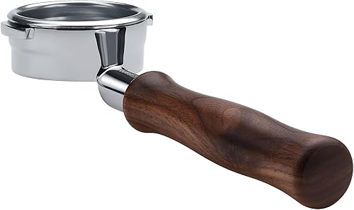 Miniatura 83 de Normcore Portafiltro sin fondo desnudo de 2.008 in, 3 orejas, se adapta a Delonghi Dedica EC680 y EC685, y máquinas de café SMEG y EUPA con mango