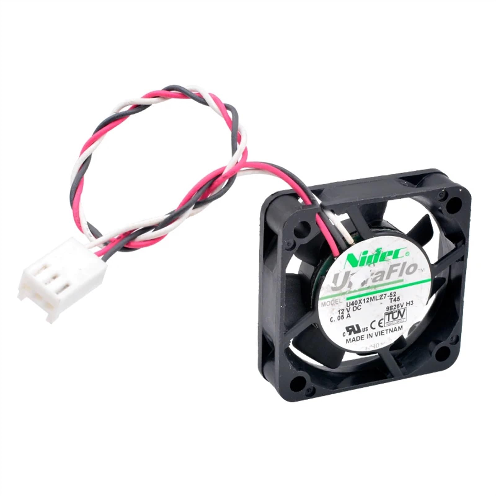 FCARUMIQP U40X12MLZ7-52 4cm 40mm Fan 40x40x10mm DC12V 0.05A 3pin Ultra-Quiet Cooling for CPU