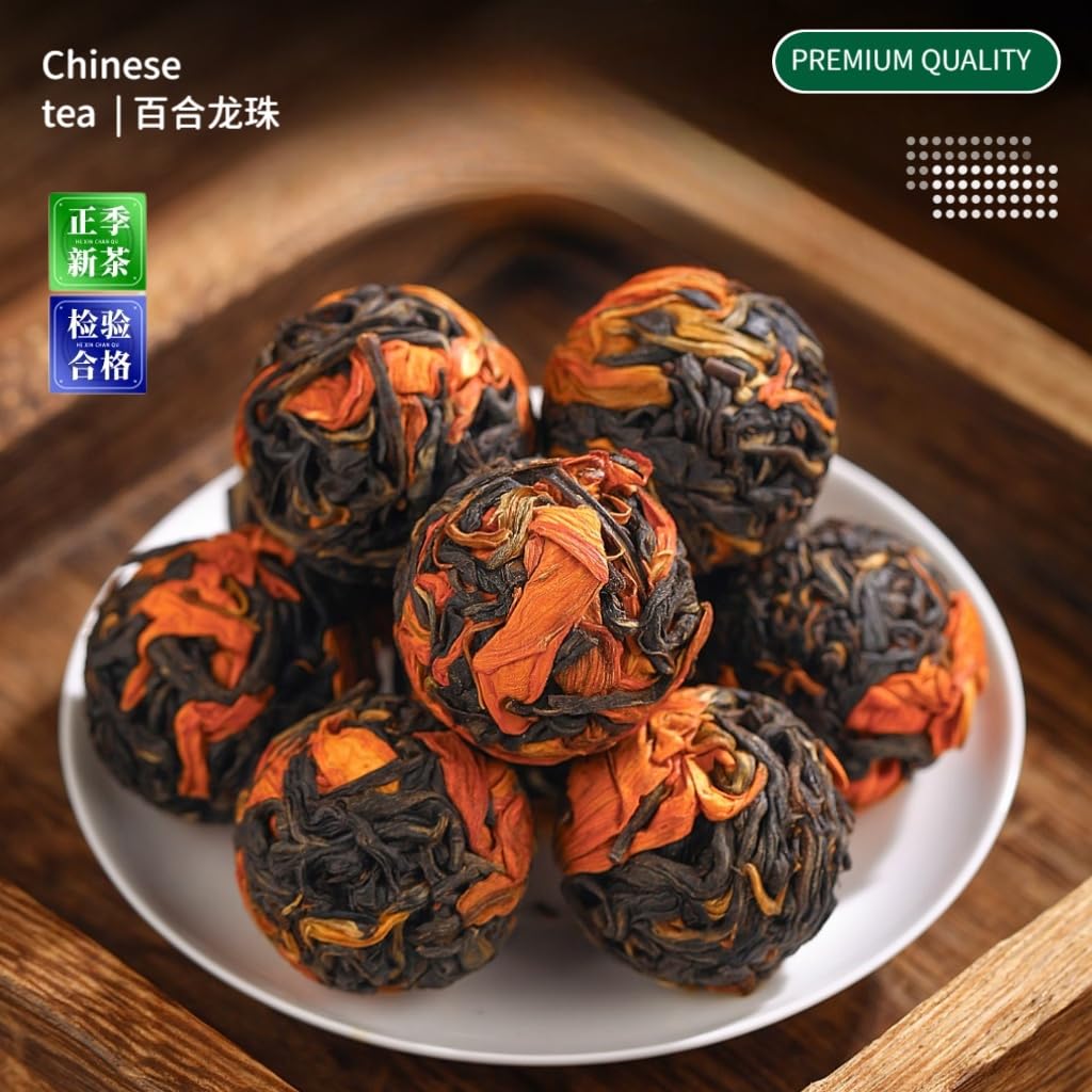 Lily Tee | Yunnan Safflower Schwarztee | Starkes Aroma | Premium Chinesischer aromatisierter Schwarztee als Geschenk