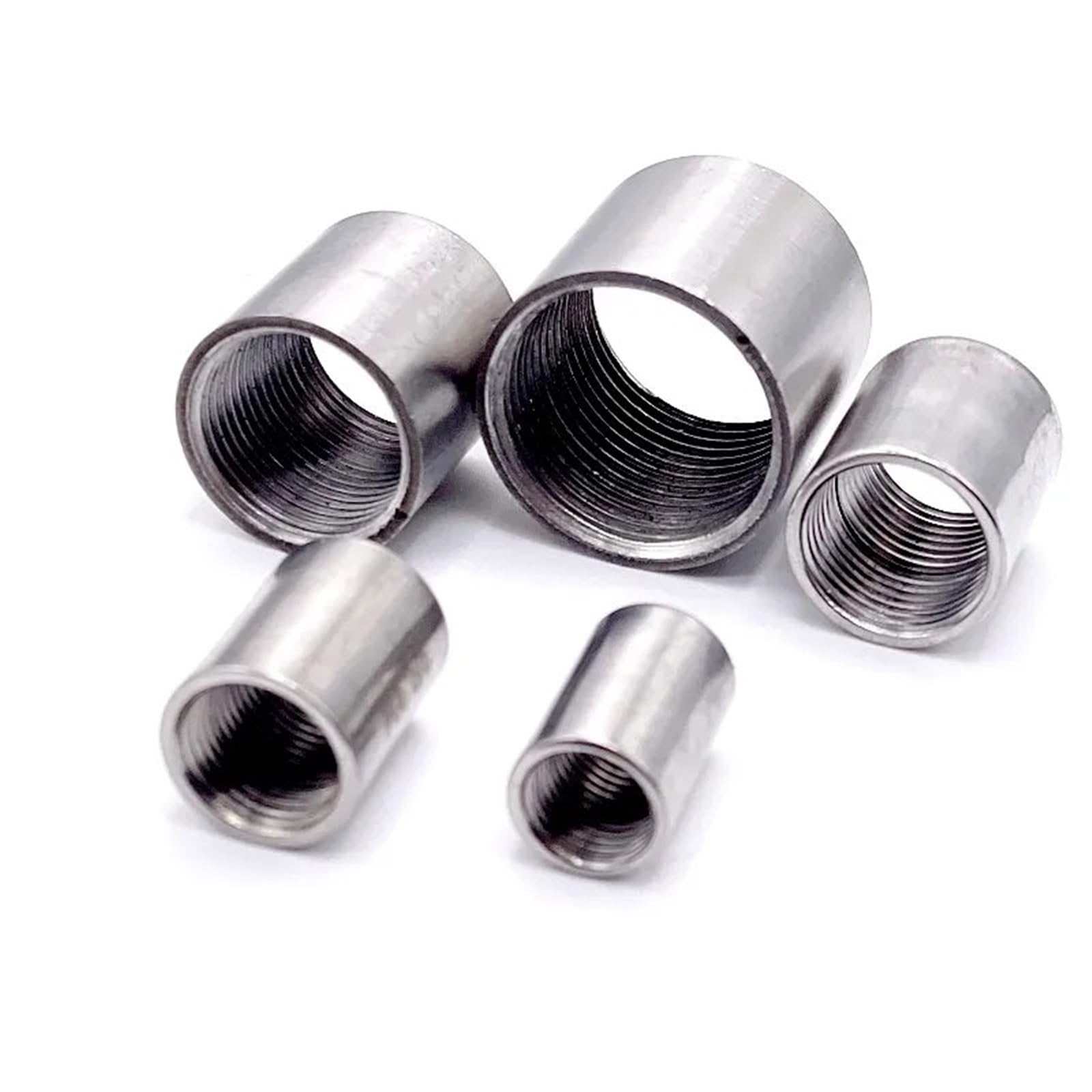 Conector adaptador de tubería de agua y gas de acero inoxidable 304 de 1/8", 1/4", 1/2", 3/8", 3/4", 1", 1-1/4", 1-1/2" con rosca hembra.(1-1/4")