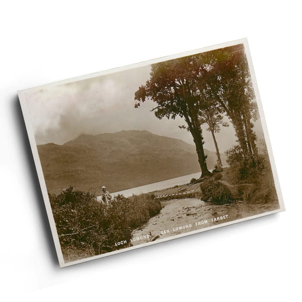 A6 PRINT - Vintage Scotland - Loch Lomond, Ben Lomond from Tarbet