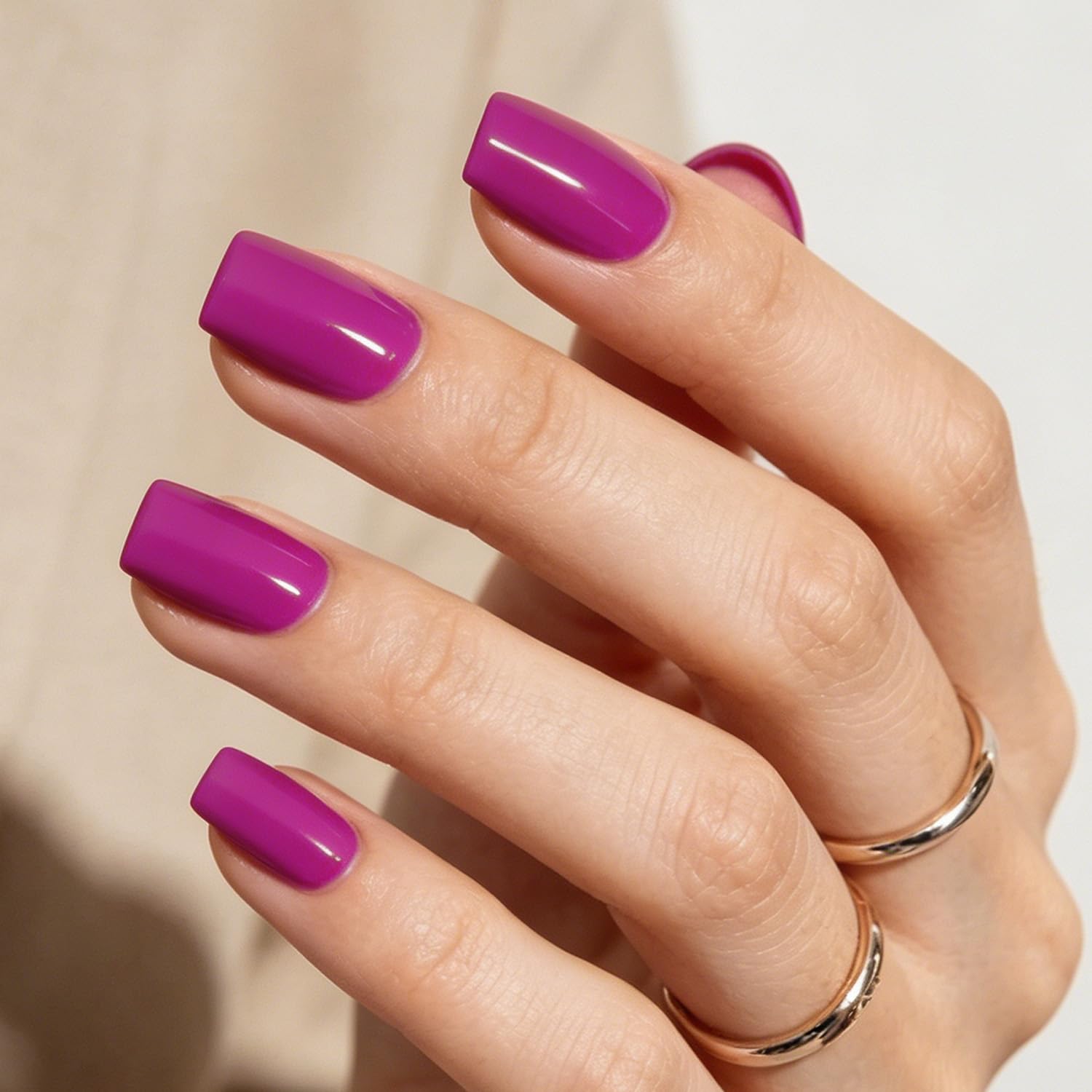 Burgundy Press On Nails - Short Square Fake Nails -30 Burgundy Press On Nails - Short Square Fake Nails -30