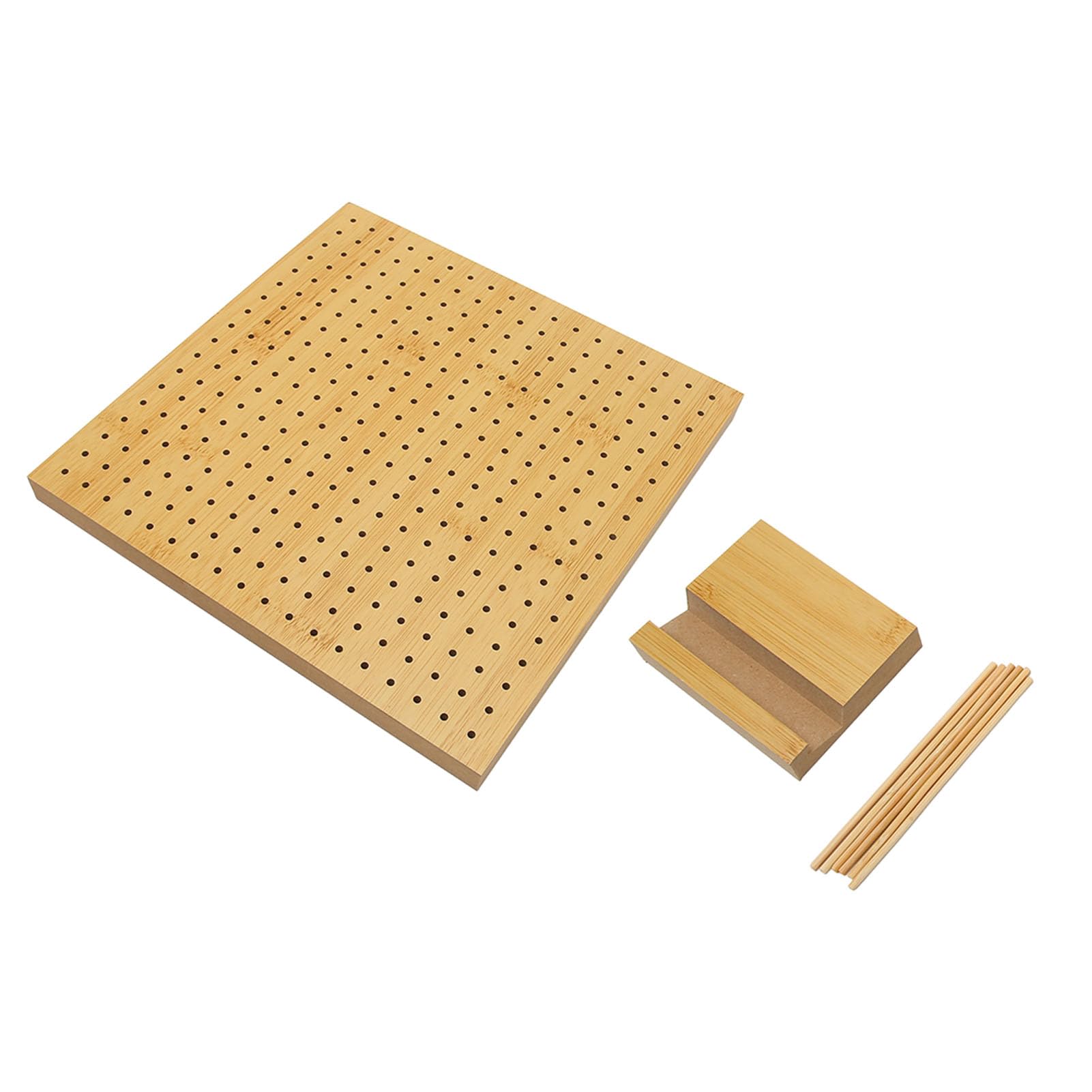 Wooden Crochet Blocking Board with Pins, Reusable and Eco Friendly, Fine Sanding for Smooth Surfaces, Knitting Enthusiasts, Beginners, Moms, and Grandmas, 3mm Hole Diameter (L)