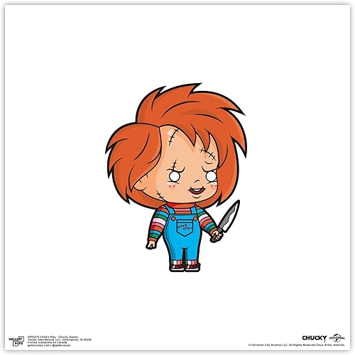 Trends International Gallery Pops Child's Play - Póster de pared Chucky Kawaii para pared, 12.00 x 12.00 pulgadas, versión sin marco