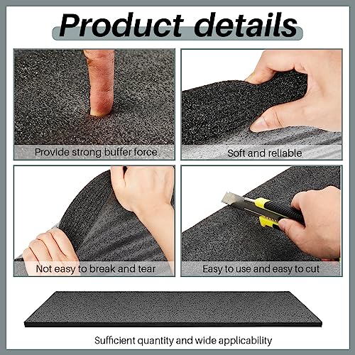 Ramede Customizable Polyethylene Foam Sheet 54 x 16 x 1 Inch Black Foam Insert Pad Cushion for Gun Packing Case, Crafts, Transport, Toolbox Storage, Organization, DIY Projects(1 Piece)