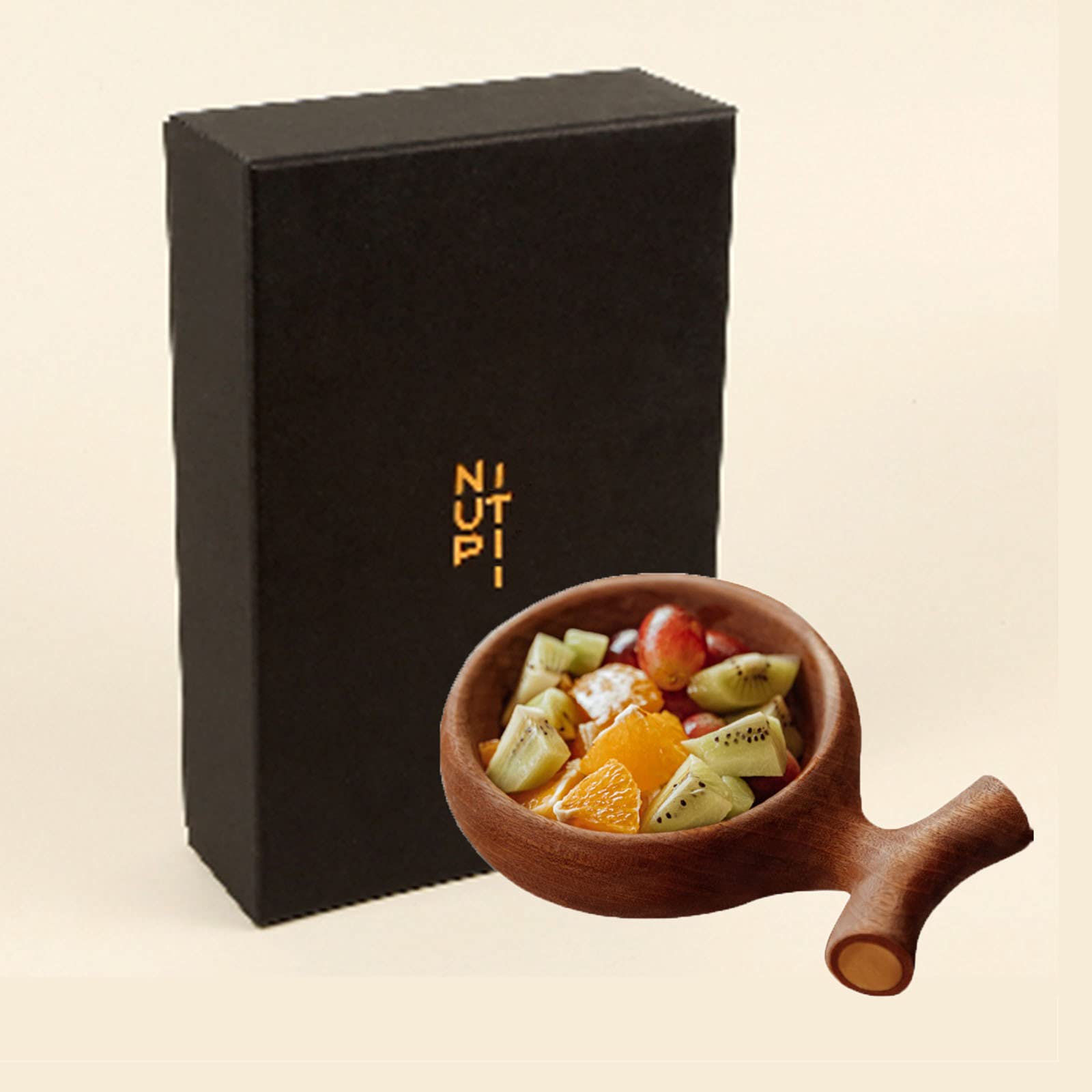 Ensaladera De Madera De Ébano, Cuenco De Servicio De Vajilla De Estilo Japonés, Hecho A Mano, Ensaladas, Alimentos, Verduras Y Frutas.