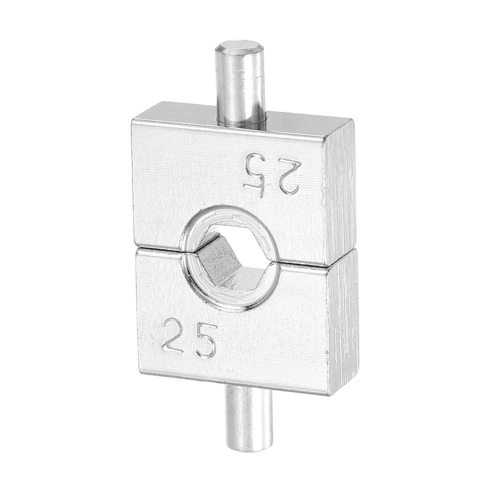 sourcing map Hydraulic Crimping Die 3AWG 25mm 8 Ton Hexagon Crimper Replacement Dies for YQK-70 Electrical Wire Terminal Crimper Tool Steel Cable