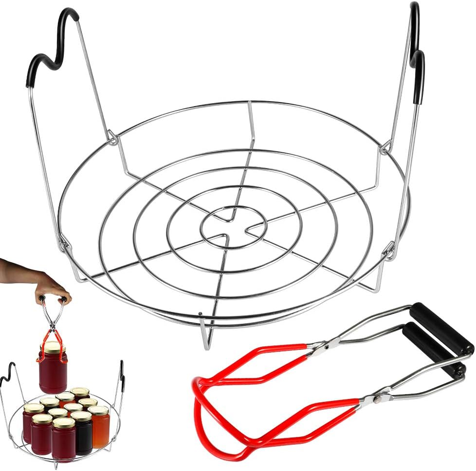 Picowe 12inch Canning Rack, Stainless Steel Steamer Canning