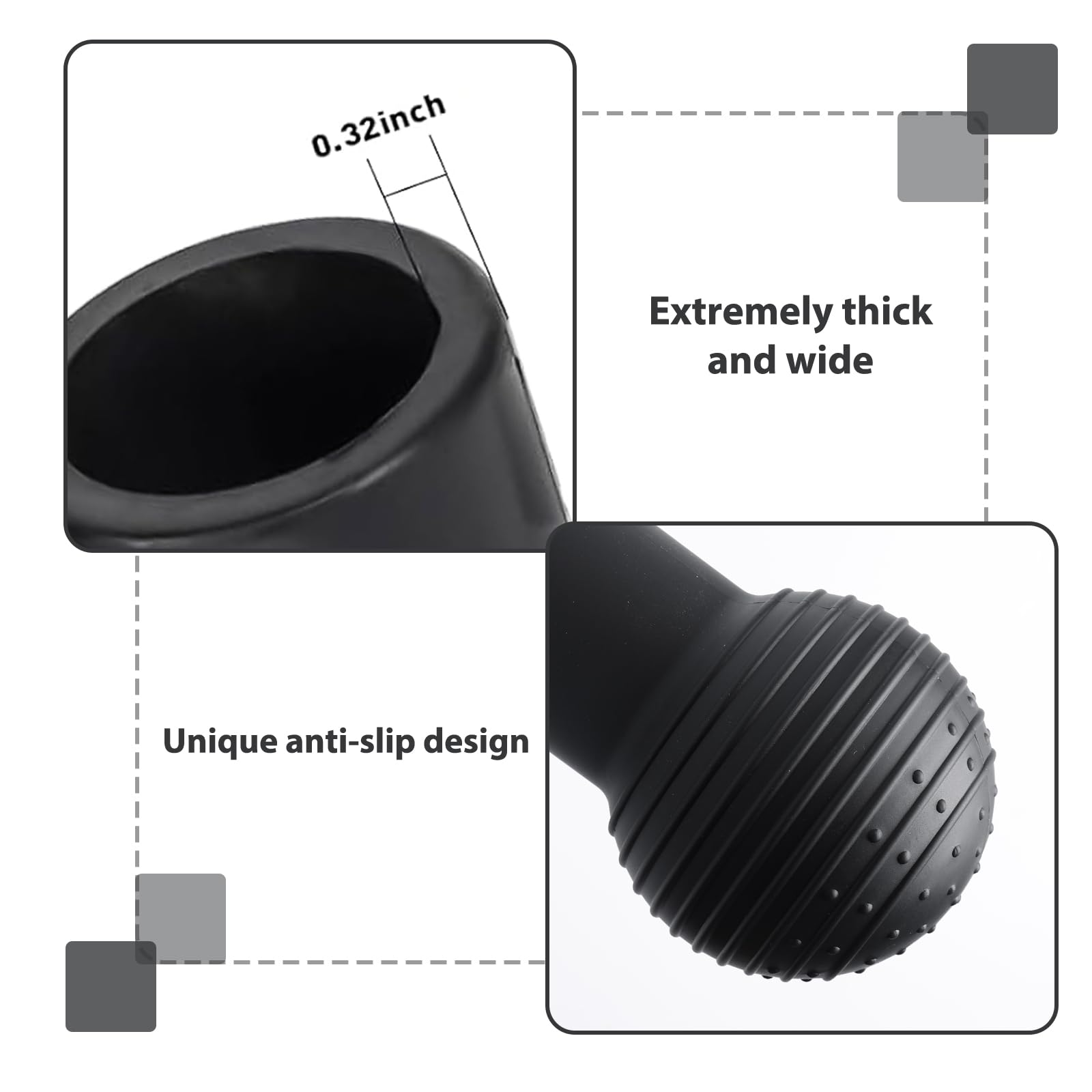 Inserto per mine terrestri in silicone per bilanciere, accessori per mine terrestri Landmine Base, rotazione a 360°, stabile e antiscivolo, bombe per bilanciere per spinte, canottaggio