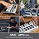 AKAI Professional Midi Controller + Sustain Pedal Bundle - MPK Mini MK3 White USB-MIDI-Keyboard Controller + M-Audio SP-2 Universal Sustain Pedal