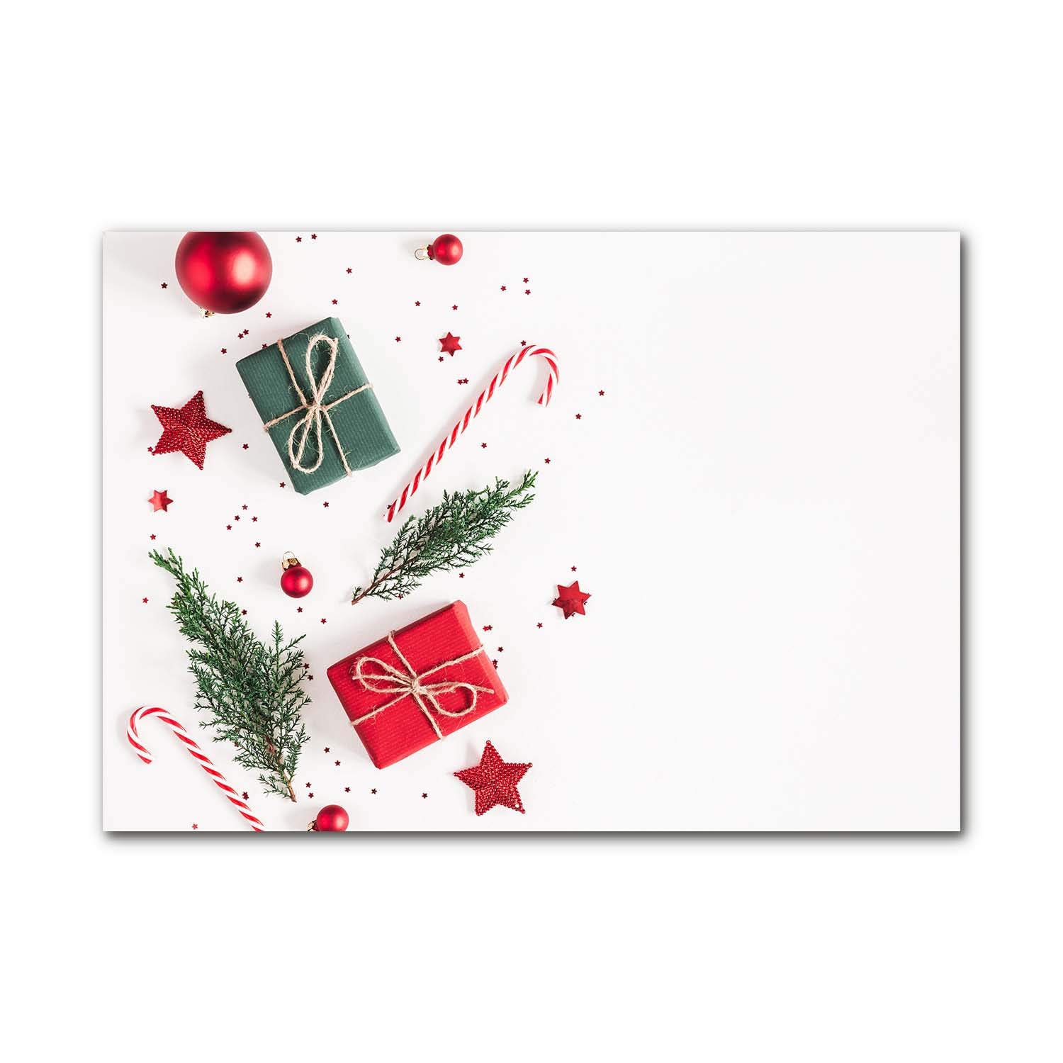 Tableaux la mur en verre trempé Tulup photo décorative panoramique de Noël 100x70 cm