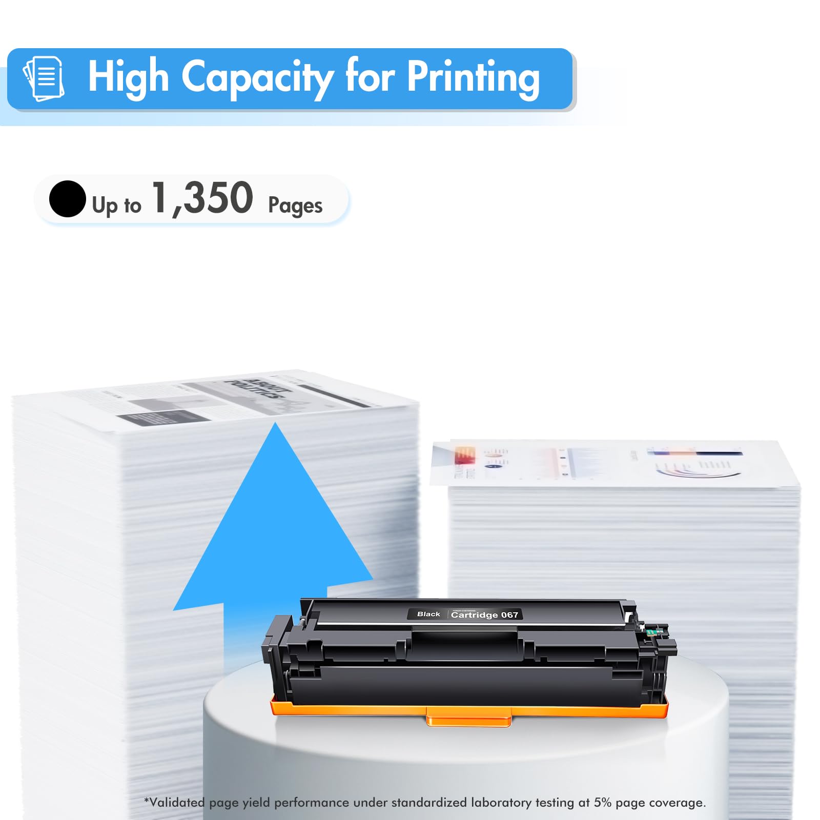 067 067H - Cartucho de tóner negro MF654CDW compatible con Canon 067 Black 067H Color ImageCLASS MF656CDW LBP632CDW MF653Cdw LBP633CDW MF651CW LBP631CW Tinta de alto rendimiento (paquete de 2)