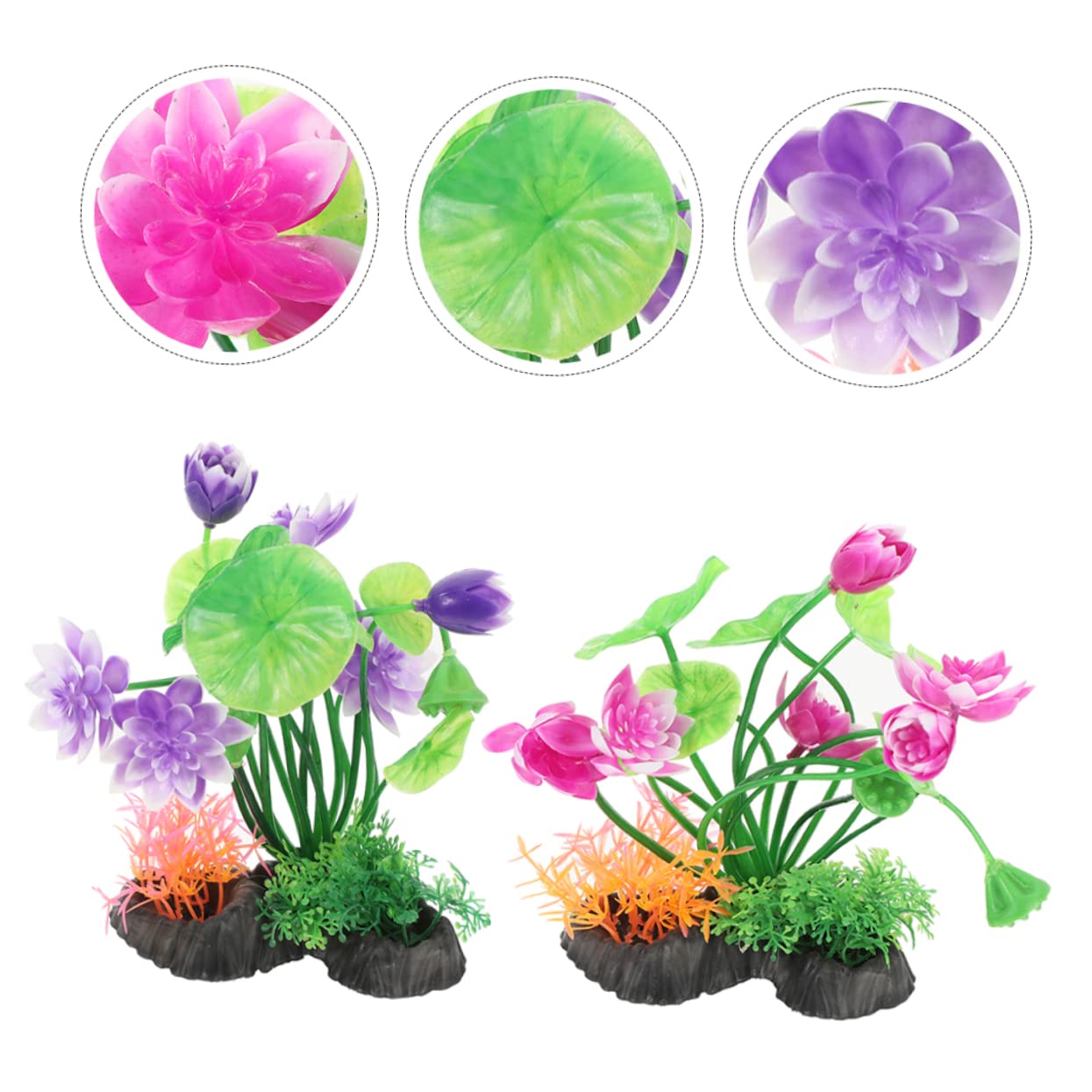 BESPORTBLE 10stücke Künstliche Wasserpflanzen Für Aquarien Dekorative Wasserpflanzen Lebensechte Aquarienlandschaft Für Fischbecken-Dekoration
