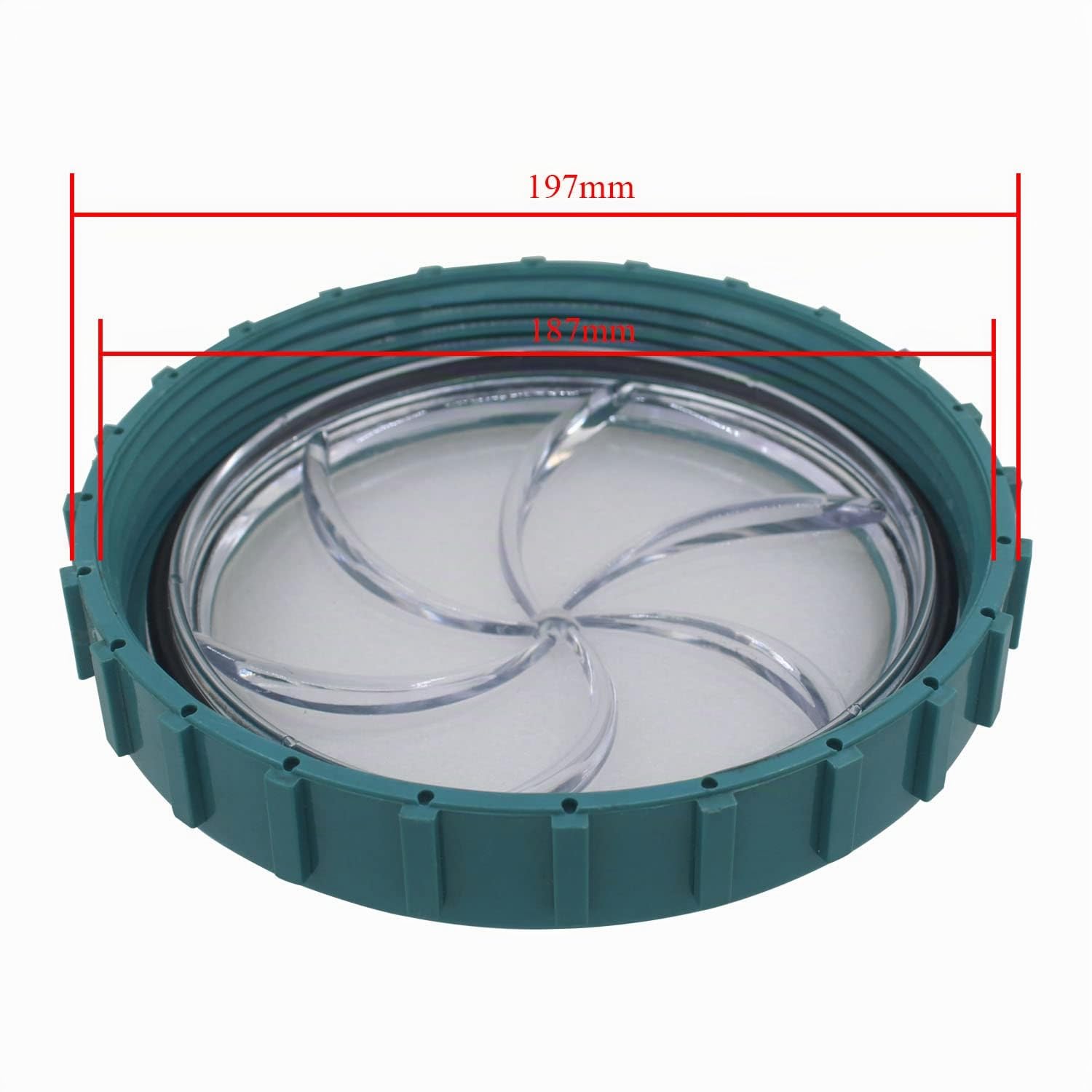 Coperchio Filtro Sabbia Piscina con Guarnizione oring prefiltro Trasparente Tappo Pompa Piscina e oring Pompa a Sabbia