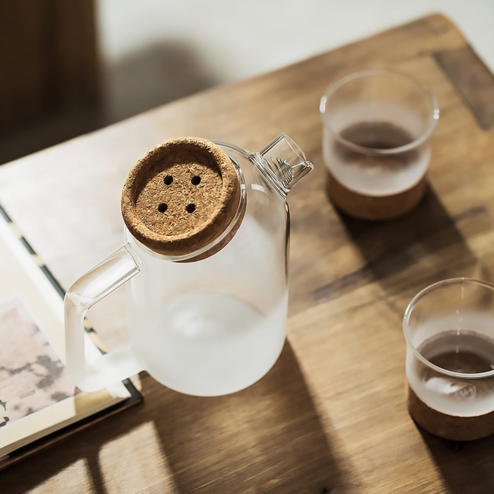 Mipcase Pichet Verre Borosilicaté Capacité Importante Anti