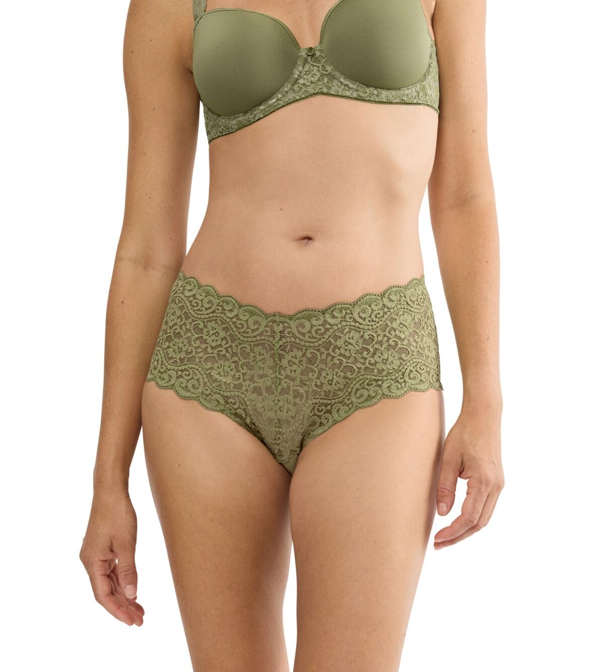 Triumph Amourette Maxi Knickers Women's Olive Size 20