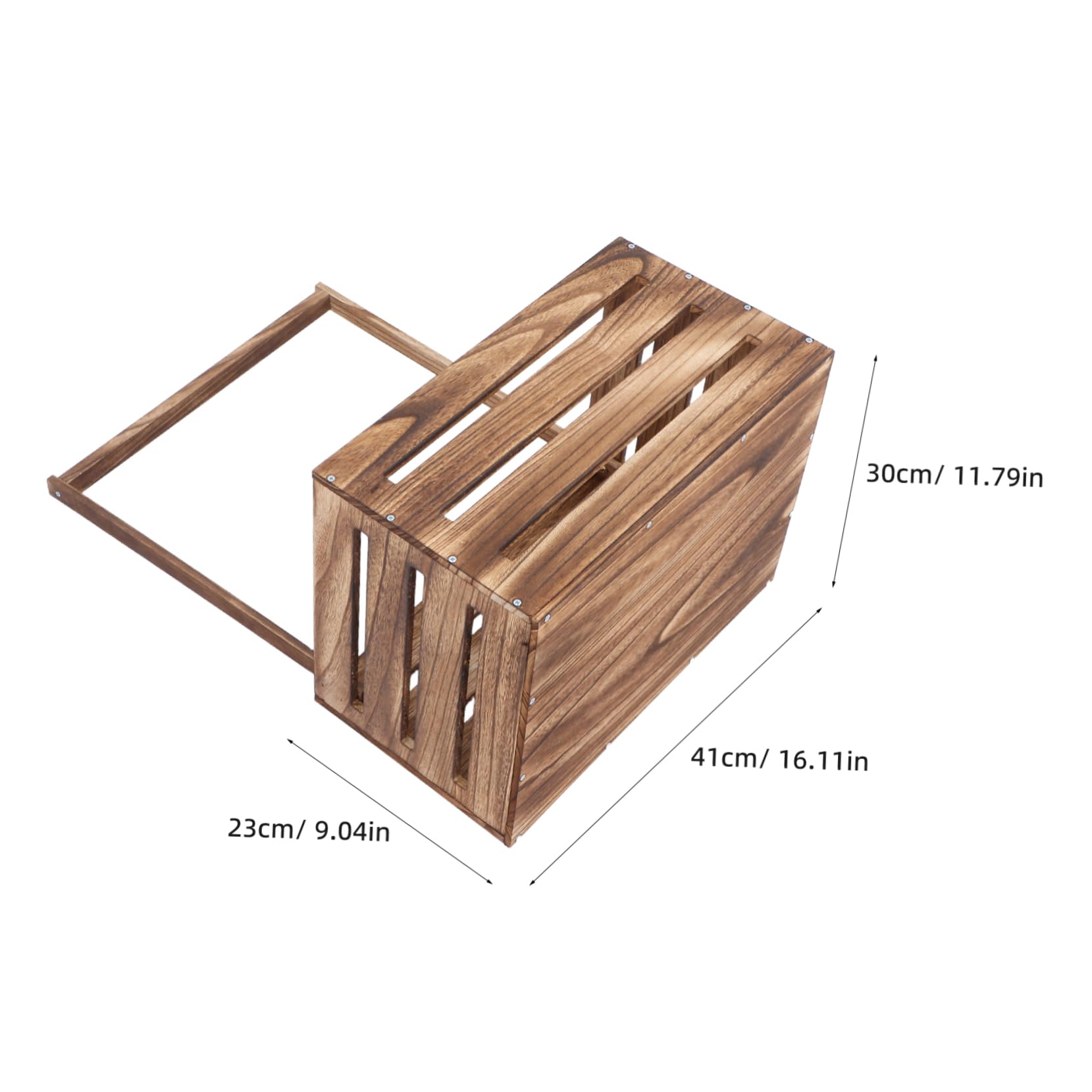 Cesta de Madera con Asa para Baby Shower y Recién Nacidos