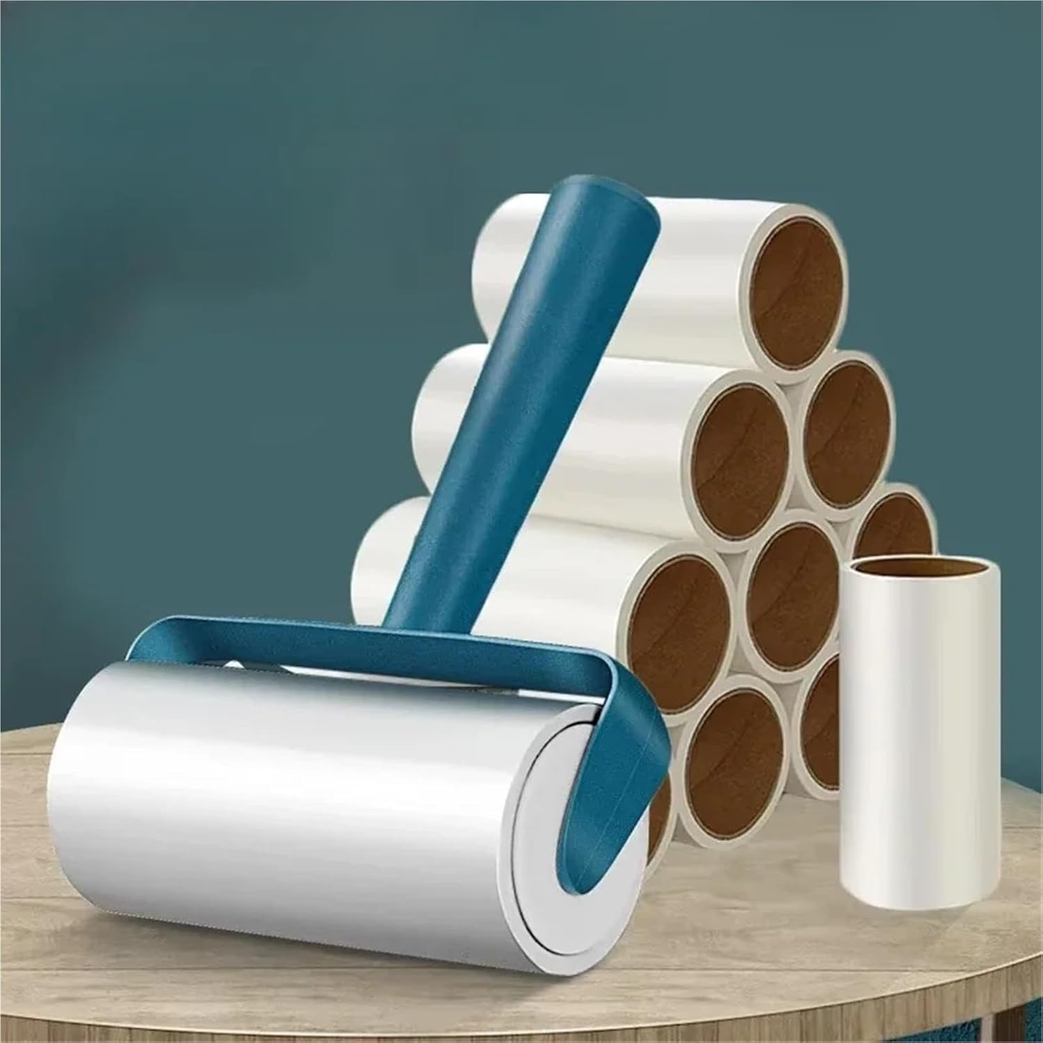 1pc Pet Hair Remover Clothes Cleaning Brush Household Cleaning Tool Tearable Roll Paper Sticky Roller Brush Plush(5 volumes)