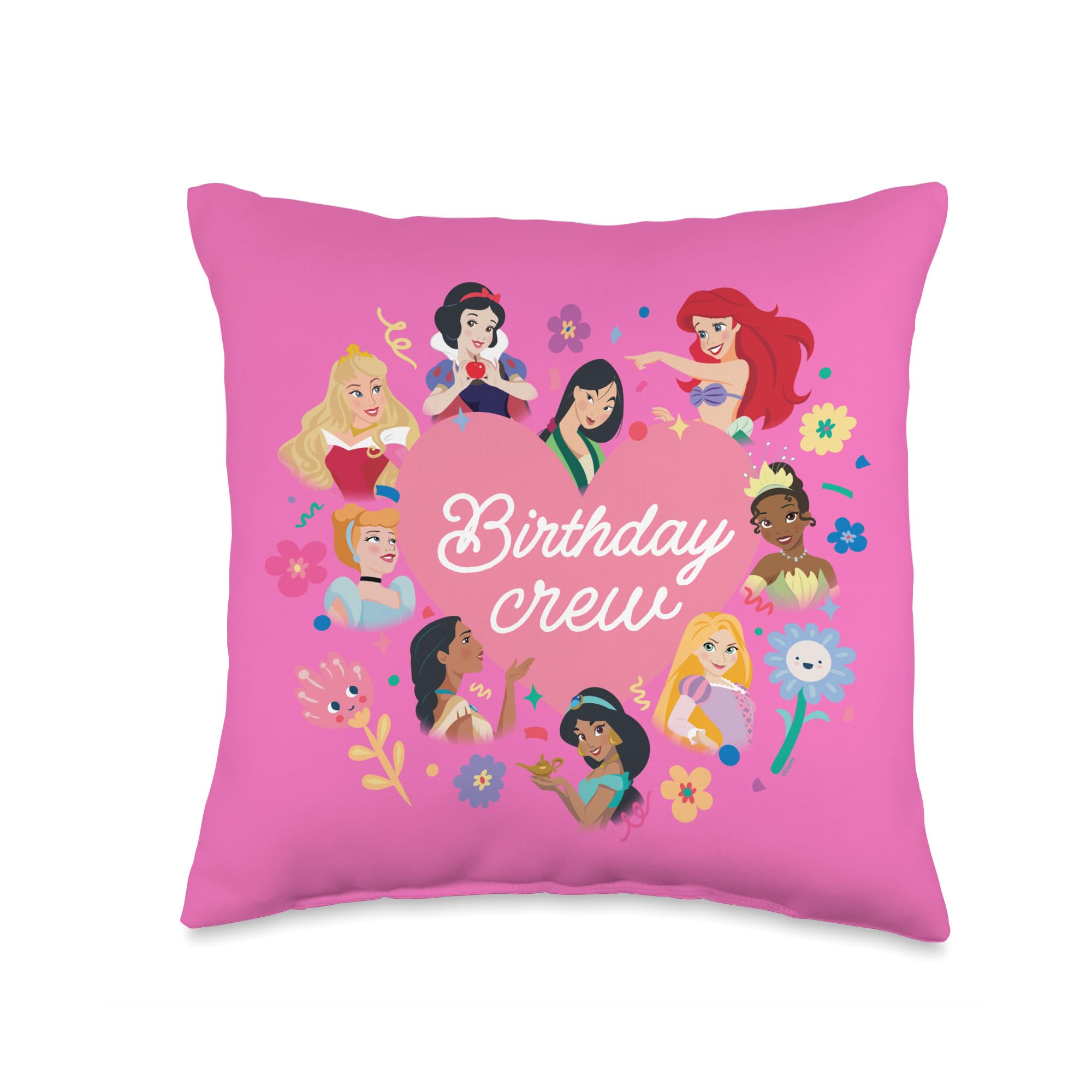 Coussin rond Disney princesse multicolore, fini la chambre triste