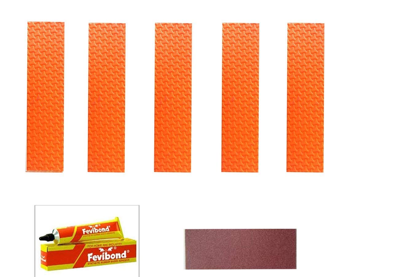 CW Rubber Orange Toe Guard Cricket Bat Repair Orange Kit for Bat Care (5 Pieces Toe1, Abrasive Strip and 1 Fevibond) (B07GVBCL6Y) Amazon Price History, Amazon Price Tracker