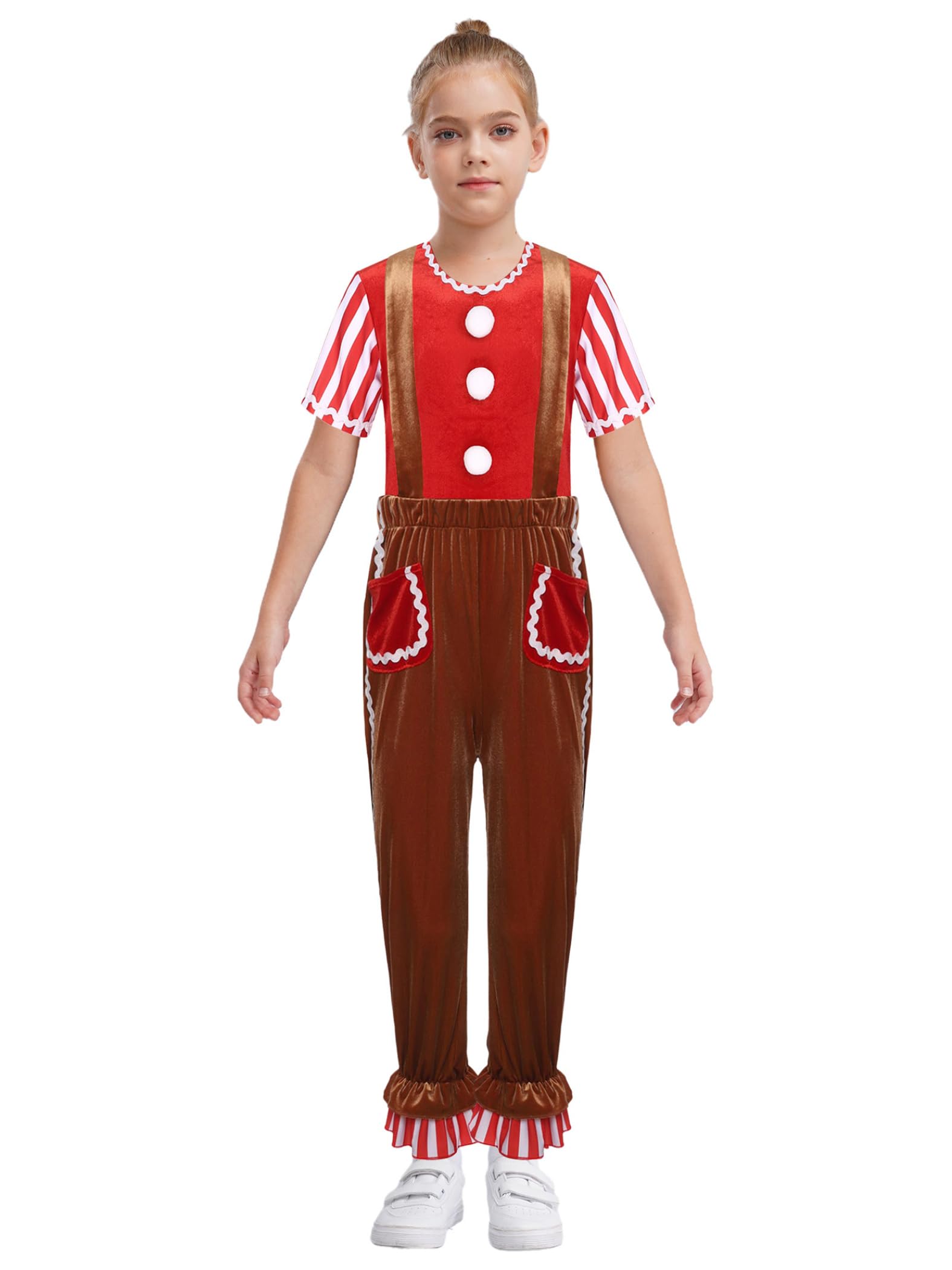 Disfraz de galleta navideña cómodo para niños que odian la ropa rígida 8