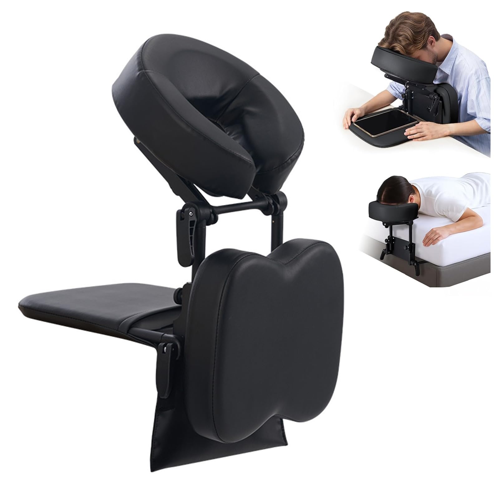ZagłóWek Do MasażU Na łóżKo,Poduszka PodgłóWka StołU MasażU,Regulowana,W KształCie Litery U,PrzenośNa,Praktyczna I Profesjonalna Ergonomiczna ZapewniająCa Komfort,Zestaw Stosowania Biurkach Blatach(Bl