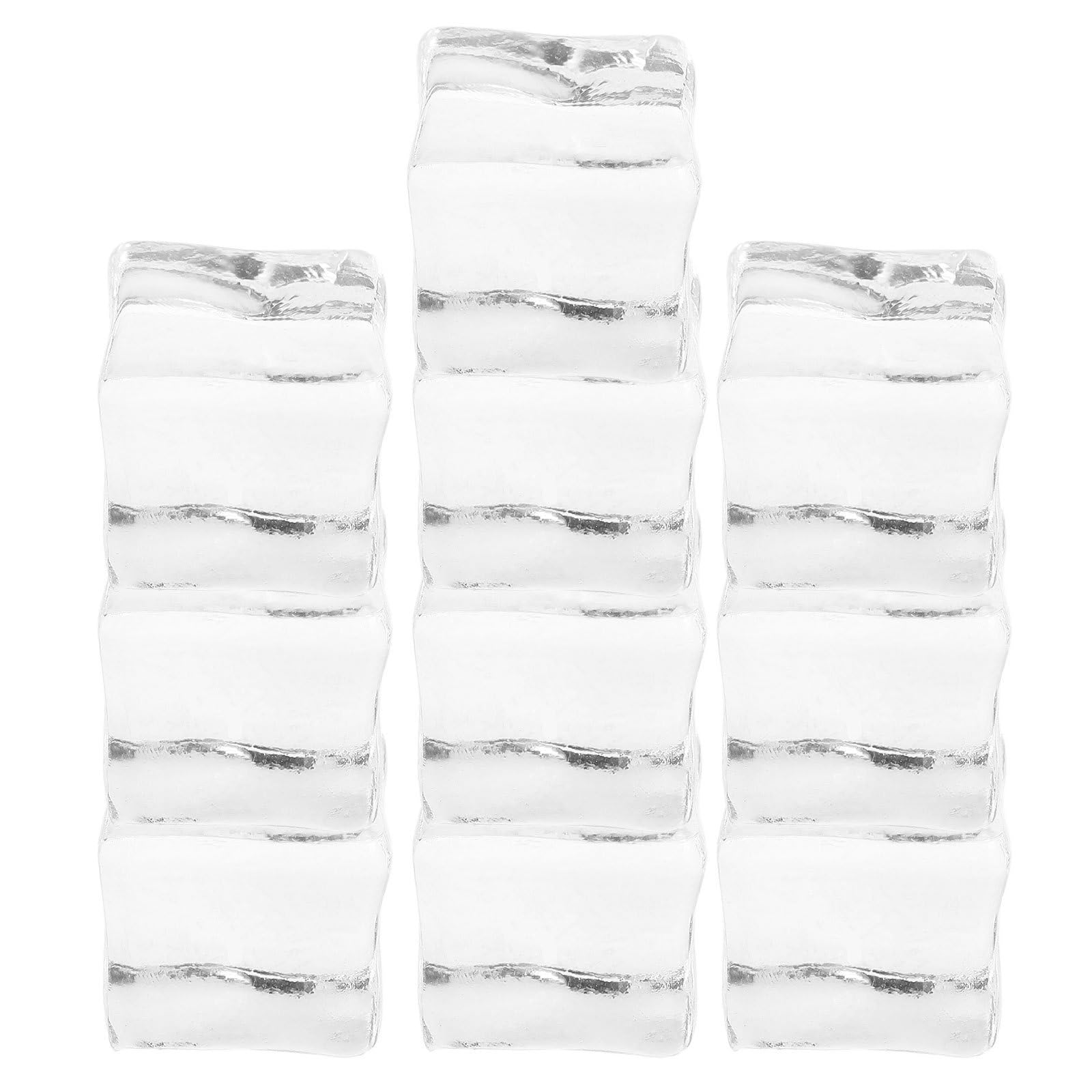 Cubitos de hielo sintéticos de acrílico para decoración de bodas y banquetes elegantes